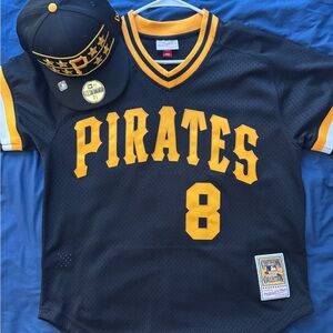 Mitchell & Ness Black and Gold Jersey